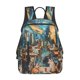 thumbnail image 1 of Balery Whimsical Cats Night Cafe Mochila ligera para hombre y mujer: duradera e impermeable, ideal para la escuela, el trabajo, viajes y uso diario., 1 of 7