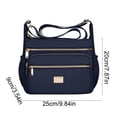 thumbnail image 3 of Large Capacity Women's Crossbody Bag - Stylish Multi Pocket Shoulder Bag for Commuters, Lightweight Oxford Fabric, Adjustable Strap, Ideal for Travel, Shopping, and Daily Use Dark Blue, 3 of 6