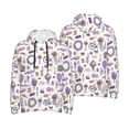 thumbnail image 6 of Bingfone Lavender Flowers Men's Drawstring Hoodie Long Sleeve Pocket Sweatshirts-Large, 6 of 6