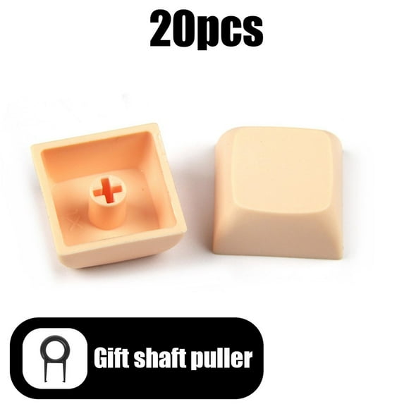 20PCS Profile PBT Keycaps Mechanical Keyboard Mixded Color Blank Keycaps Custom Gamer Mx Switch No Engraved Key Cap