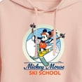 thumbnail image 3 of Disney - Mickey Mouse Ski School - Juniors Cropped Pullover Hoodie, 3 of 5