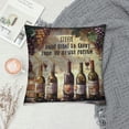 thumbnail image 2 of Orinice Wine Bottles Graphic Decorative Throw Pillow Cover for Home Couch Living Room Bed Sofa, Outdoor Indoor Decoration, 1PC 22x22in, 2 of 5