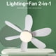 thumbnail image 4 of Mini Ventilador Techo LED Con E27 40W 20 47 Pulgadas para Sala Estar Y, 4 of 9
