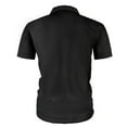 thumbnail image 5 of Bibifish Mens Zip Up Polo Shirt Collar Waffle Knit Lightweight Stretch Tshirts Breathable Wrinkle Resistant Undershirt Business Casual Daily Wear Tops, 5 of 5