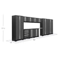thumbnail image 3 of NewAge Products Bold Series Red 12 Piece Cabinet Set, Heavy Duty 24-Gauge Steel Garage Storage System, LED Lights Included, 3 of 11