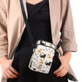 thumbnail image 4 of HELLHERO Cat Paw Print Pattern Women Shoulder Bag for Adult Polyester Crossbody Sling Bags with Adjustable Shoulder Strap, 4 of 7