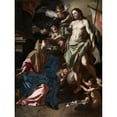 thumbnail image 3 of Francesco Solimena 19x24 Black Modern Framed Museum Art Print Titled - The Risen Christ Appearing to the Virgin (C. 1708), 3 of 5