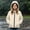 Beige, variant on FSYBOA Girls Windbreaker Jackets Size 14-16T, Long Sleeve Drawstring Full Zip Waterproof Hooded Outerwear Pink