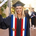thumbnail image 3 of Class of 2024 Yugoslavia Flag Graduation Stoles Shawl Sash Scraf For Study Aboard International Students Graduation's Day, 3 of 6