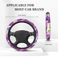 thumbnail image 4 of XMXT Blossoms Flower Nature Prints Steering Wheel Cover, Elastic Non-Slip Universal Fit Car Decor Accessories Protector for Auto SUV Trucks, 4 of 8