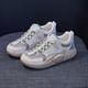 thumbnail image 2 of Zapatos de mujer Transpirable Antideslizante Suela de goma Durable Absorbe el sudor Zapatillas casuales Zapatillas de ocio Zapatillas deportivas para 40 Yinane zapatillas de deporte de mujer caminando, 2 of 8
