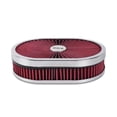 thumbnail image 1 of 12 “x2” Oval Air Filter Air Flow Cleaner for 5-1/8” Connector, 1 of 7