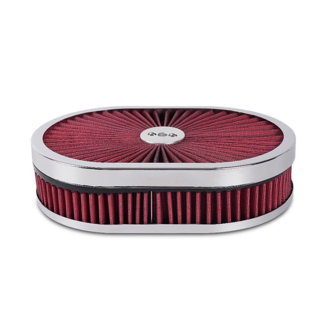 12 “x2” Oval Air Filter Air Flow Cleaner for 5-1/8” Connector