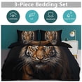 thumbnail image 2 of Tiger Animals Bedding Set Couple Bedclothes Pillowcase Customized Home Textiles Bed Set for Bedroom Decoration, 2 of 6