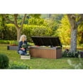thumbnail image 2 of Keter Weather-Resistant 150 Gallon Resin, Plastic and Wood Deck Box, Gray and Black, 2 of 4