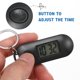 thumbnail image 2 of Llavero con reloj colgante, llavero digital para estudiantes, llavero con reloj silencioso, negro, 2 of 8