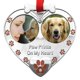 thumbnail image 1 of Adorno Navideño Con Foto De Perro, Adorno Para Mascotas De Doble Imagen, Adorno Con Huellas De Patas En Mi Corazón, Adorno Conmemorativo Para Perros, 1 of 5
