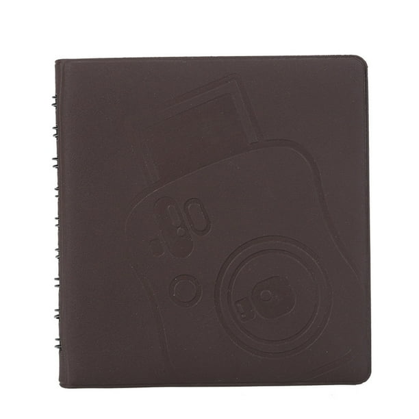 Estuche para álbum de fotos instantáneo con 68 bolsillos para Fujifilm Instax Mini Film 7s y 8 (marrón)