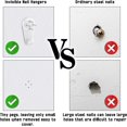 50 Pack Concrete Wall Hooks Concrete Wall Picture Hangers with