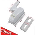thumbnail image 2 of 10 Pcs Hinge Lights Universal Cabinet Light Warm White Color 12V 23A Battery, 2 of 5