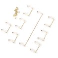 thumbnail image 3 of Estabilizador De Teclado Chapado En Oro Estabilizador De Teclado 104/108 Mechanical Keyboard Stabilizer 2 Especificaciones Con Golden Wire Keycap Accesorio Para DIYTransparent ANGGREK Transparente, 3 of 8