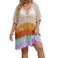 thumbnail image 2 of Wowcloth Women's Sheer V-Neck Loose Fit Casual Dress Cover-Up for Daily Wear, 2 of 5