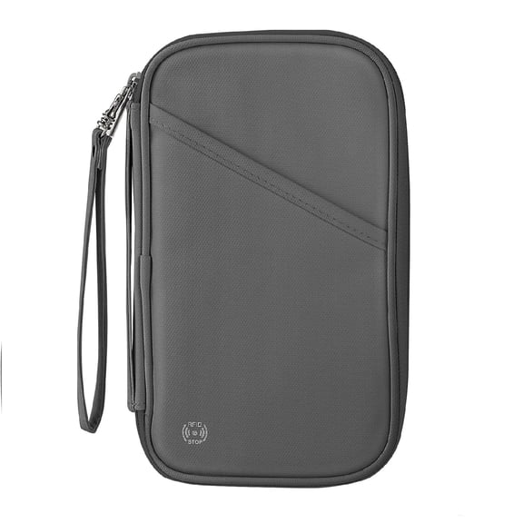 Travel Passport Wallet, RFID Blocking Waterproof Document Holder, Family Travel Card Bag