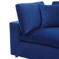 thumbnail image 5 of Modway Commix Down Filled Overstuffed Performance Velvet Corner Chair in Navy, 5 of 7