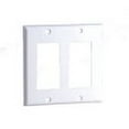 thumbnail image 2 of Datacomm Electronics 20-5122 2-Gang Decor Wall Plate + Screws, 2 of 2