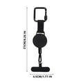 thumbnail image 3 of 2/1PCS AntiTheft Phone Tether with BeltClip Retractable Steel Line Locking Carabiner Preventive Drops Leash for Travel Hiking CellPhone Lanyard Durable Nylon Tether, 3 of 7