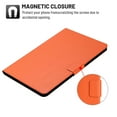 thumbnail image 2 of Dteck Folio Case for Samsung Galaxy Tab A 10.1 2016 SM-T580 T585 (No S Pen version), Slim Fit Book Cover Design Multi-Angle Stand PU Leather Case Cover, Orange, 2 of 5