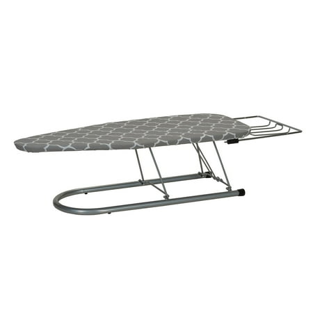 - Household Essentials Steel Top Tabletop Ironing Board with Iron Rest, Silver