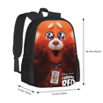 thumbnail image 3 of Youth Metamorphosis Turning Red Student Bag, Animation Backpack Three-piece Set, Meal Bag Pencil Bag Backpack-sebneei, 3 of 4
