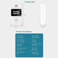 thumbnail image 4 of Breathalyzer, Grade Accuracy-Alcohol Tester with Bluetooth Connectivity Digital Blue LCD Display for Personal Home, 4 of 5