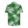 thumbnail image 5 of JXMVOJ Lightweight Non-Shrink Fade-Resistant Men's Casual Print Short Sleeve Button-Up Shirt, Summer Outdoor Casual Daily Wear, Unisex Hawaii Floral Turndown Collar Blouse, 5 of 6