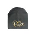 thumbnail image 1 of Gorro con pompón de cubo para bebé, gorro con letras de Príncipe, princesa dorada, a la moda, para recién nacido, 1 of 4