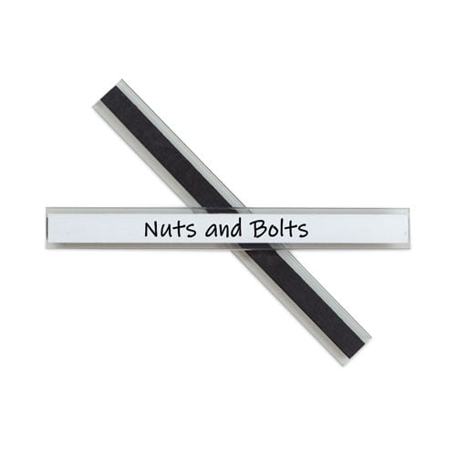 Clear Magnetic Label Holders, Side Load, 6 x 0.5, 10/Pack | Bundle of 10 Packs