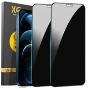 Apple iPhone 12 Pro Max Privacy Screen Protector, 2-Pack Shatterproof Tempered Glass Film 6.7"