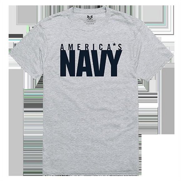 Rapid Dominance RS2-NA1-HGY-05 T-Shirt Graphique Décontracté Bleu Marine US, Gris Chiné - 2X