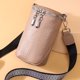 thumbnail image 1 of Bolso de mensajero sólido para mujer con correa de guitarra Bolso de viaje al aire libre de cuero genuino, 1 of 9