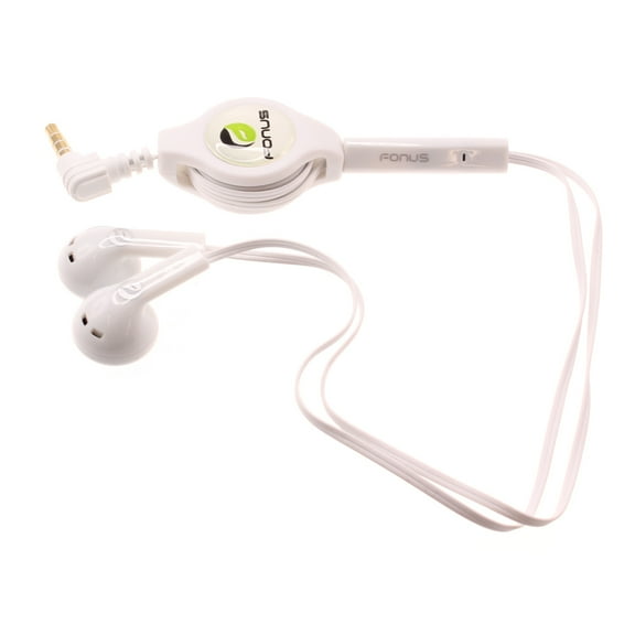 Headphones Retractable Earphones For Verve Connect, ZMax 11 - Hands-free Headset Handsfree Earbuds Earpieces Microphone for Consumer Cellular Verve Connect, ZMax 11