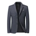 thumbnail image 4 of Blazer masculino con diamantes de imitación y lentejuelas, chaqueta de traje para hombre, abrigo corto con bordado, elegante, de primera calidad, sencillo y con botones, 2024, 4 of 4