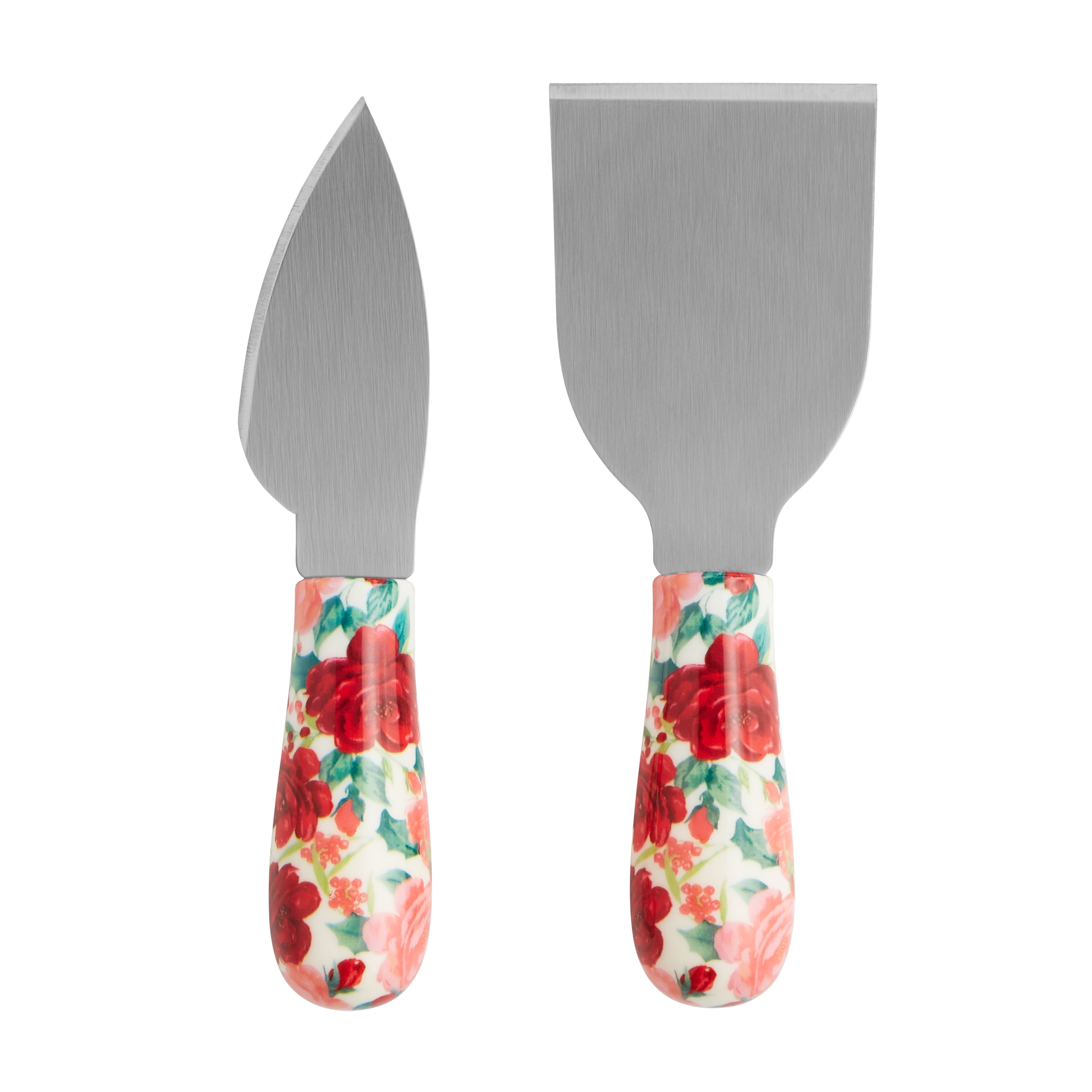The Pioneer Woman 4-Piece Cheerful Rose Cheese Knife Set