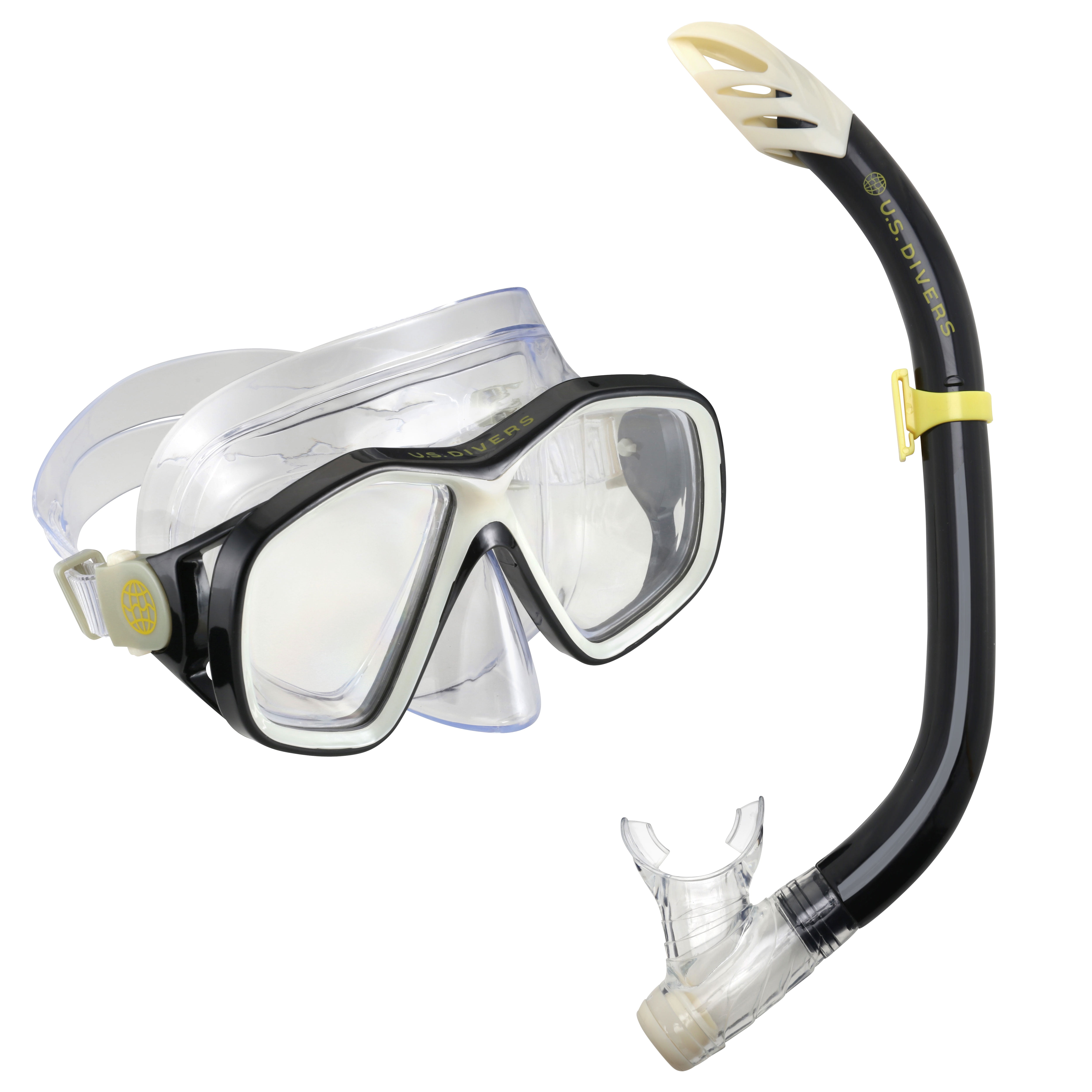 Details about   U.S Divers Adult Mask & Snorkel Combo Explorer Series Pakala Aloha Black/Gray 
