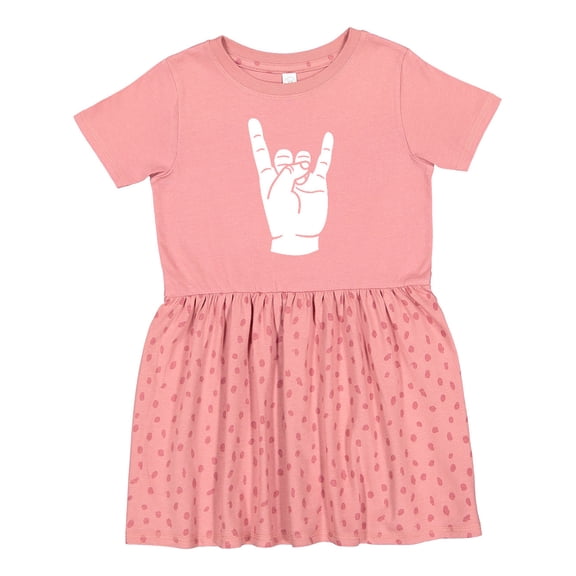 Inktastic Rocker Horns Girls Toddler Dress