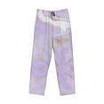 thumbnail image 4 of Xecao Lavender Glitter Foil Stripes Men's Straight Lounge Pajama Pants: The Ultimate in Comfortable Sleepwear, 4 of 9