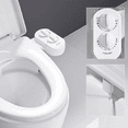 thumbnail image 3 of Accessoire de Bidet de Toilette Intelligent Non Électrique - Lave-Fesses Simple avec Réglage de l'Eau Chaude et Froide, Fonctions de Nettoyage Doubles des Hanches et Féminines, Installation Facile pour 15/16 Toilettes Nord-Américaines -, 3 of 5