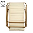 thumbnail image 4 of Stylehouse Ribbed Folding Sling Lounge Chair, Ivory, 28" L x 22" W x 30" H, 4 of 9