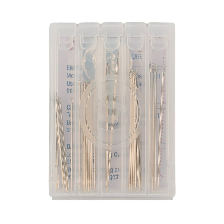 Singer Notions Large Eye Hand Needles with Storage Magnet, Assorted - 12 pack