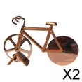 thumbnail image 1 of 2 es De Pizza Para Bicicleta, Rodillo Para Bicicleta, Rebanador De Pizza, De Pizza Dorado 2 piezas, 1 of 8